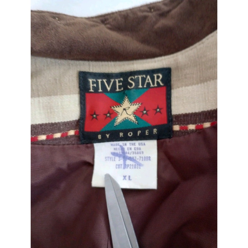 Vintage Five Star By Roper 3 Metal Studs Blazer Womens XL Western Rodeo Shacket - Picture 4 of 15